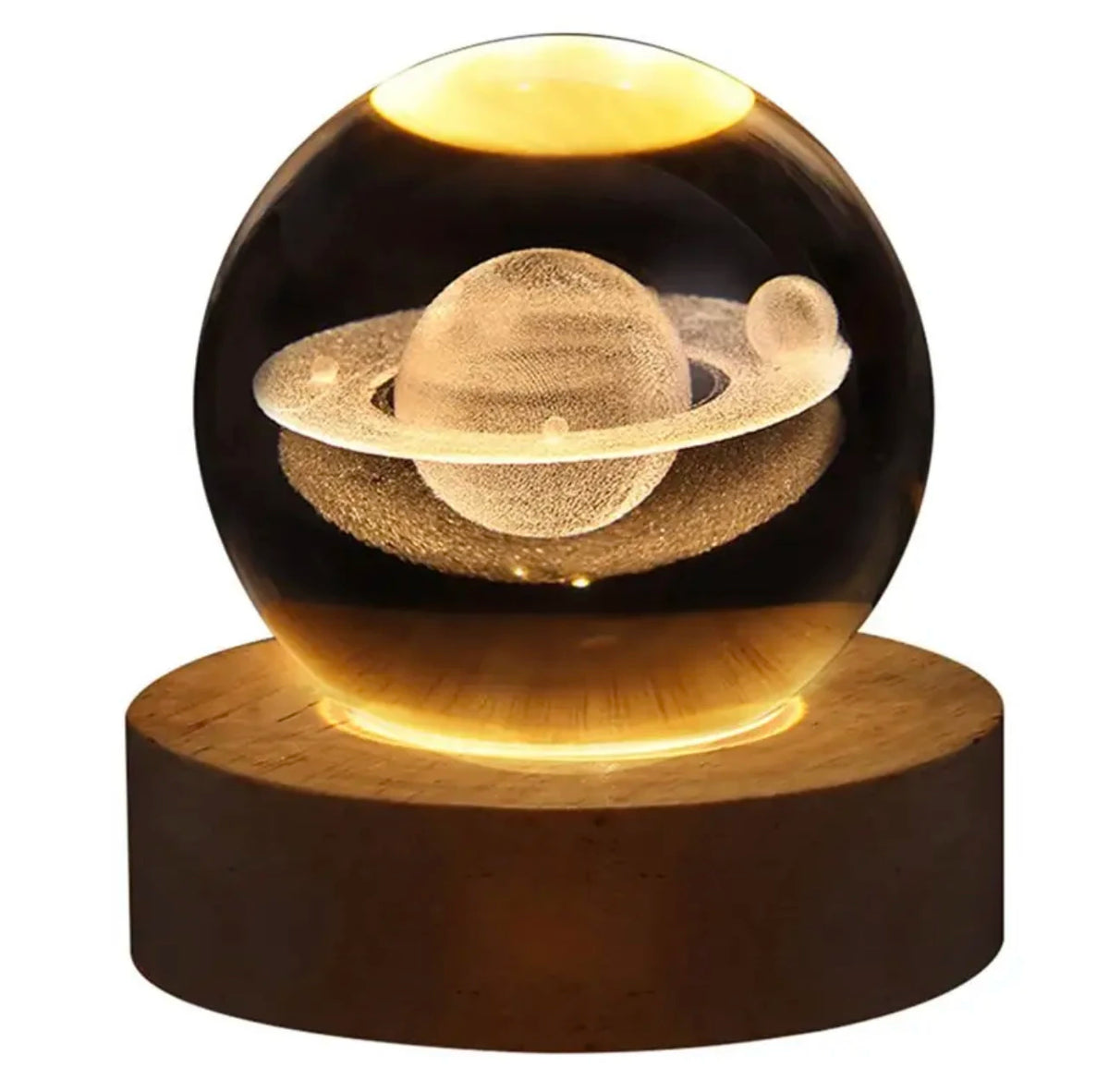 3D LED Galaxy Crystal Ball Night Light – Kids Bedroom Lamp LED Night Light Axl Saturn