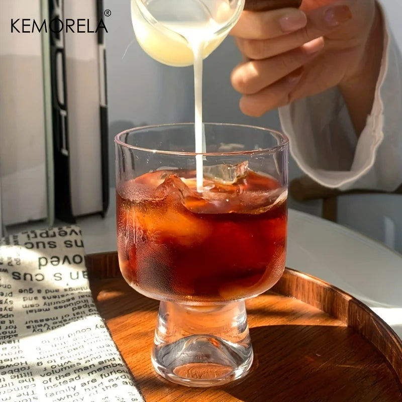 KEMORELA 8.1oz Mini Long Stem Glass Cup – Wine & Desserts Glass Stemware Cup Axl