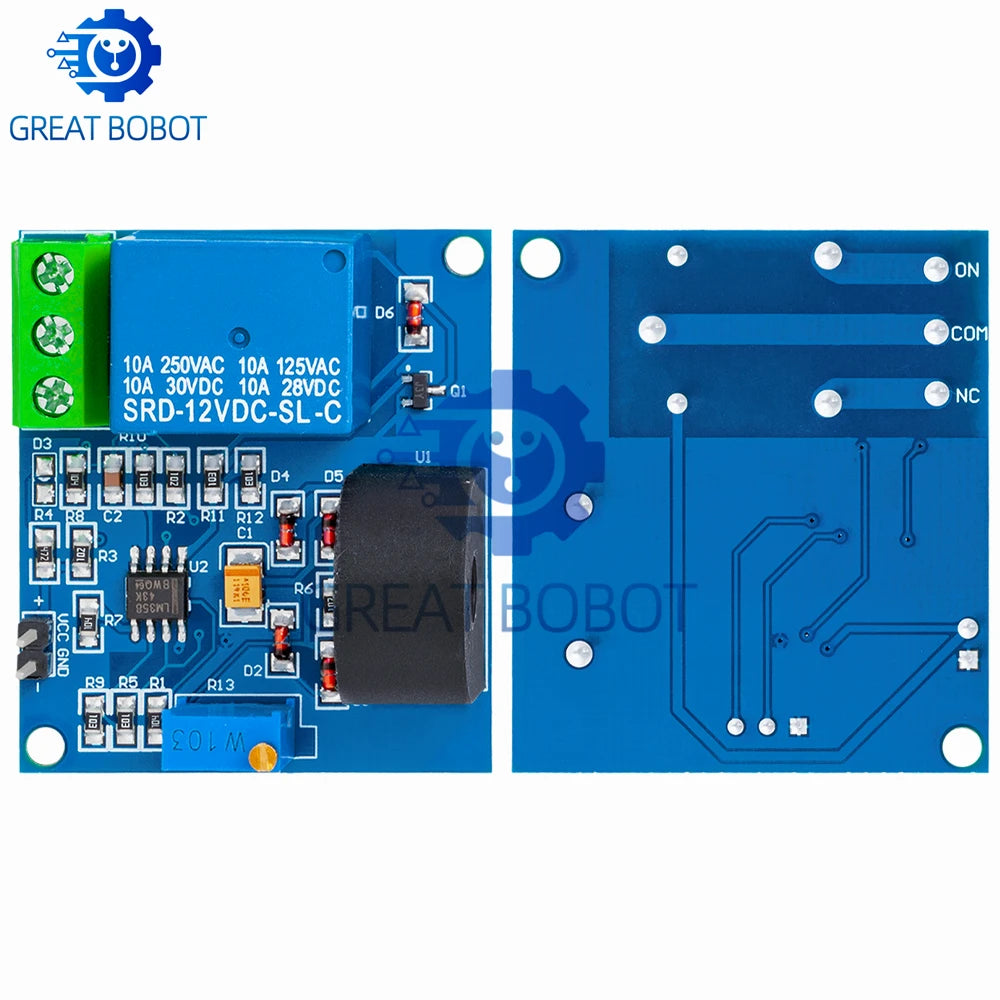 DC 12V AC Current Detection Sensor Module – 5A Overcurrent Switch Current Sensor Module Axl