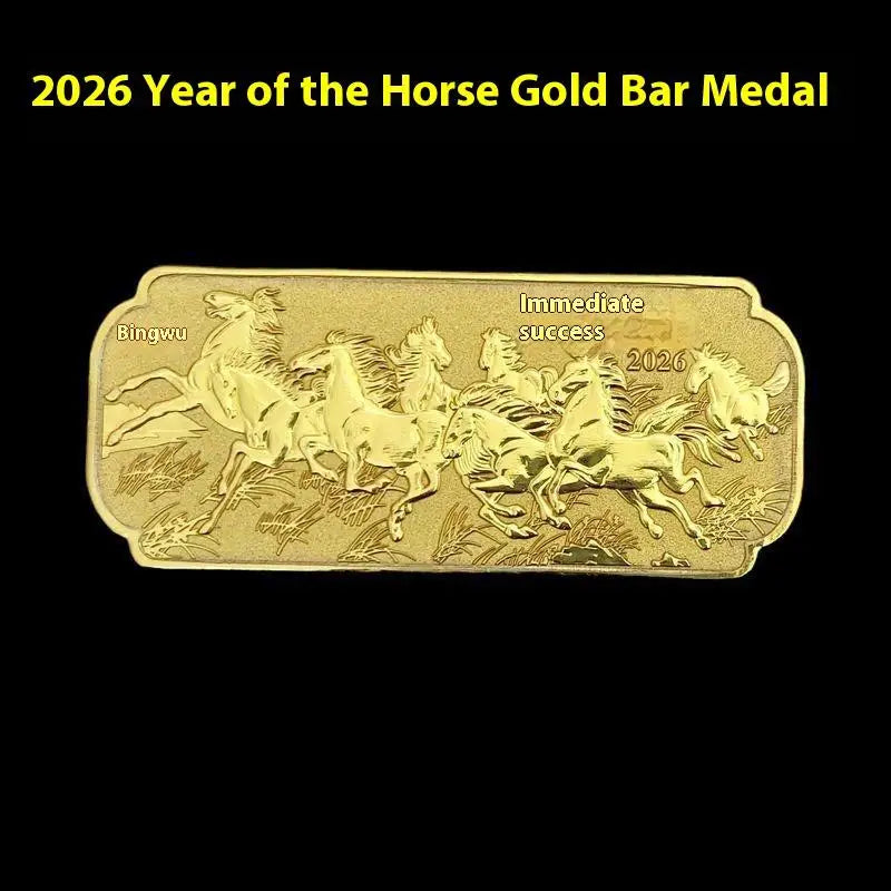 2026 Year of the Horse Zodiac Commemorative Metal Coin Commemorative Coin Axl