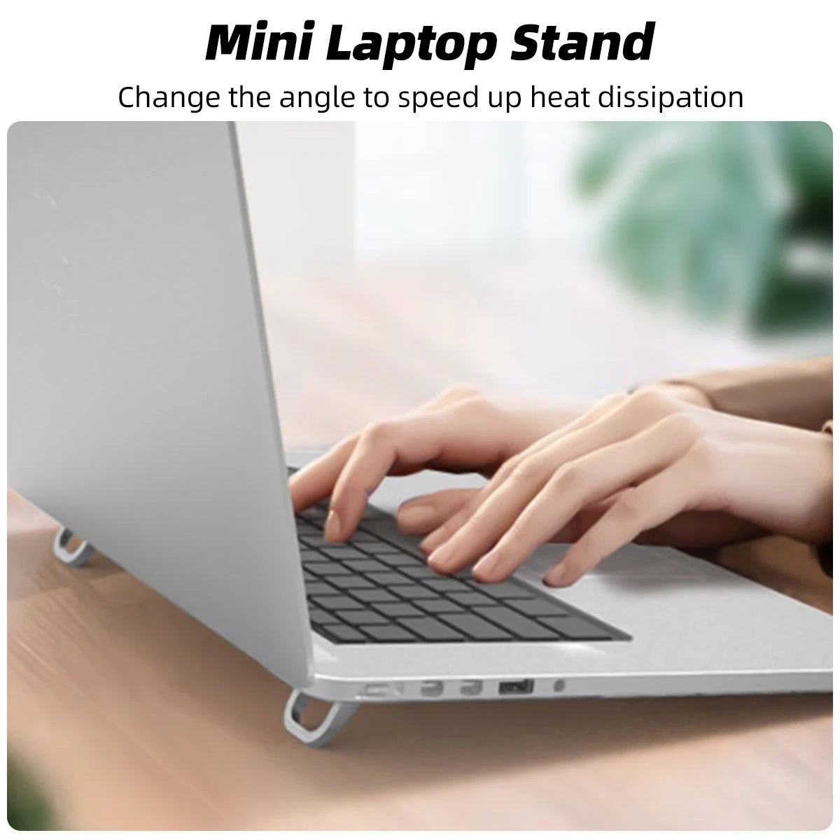 Ultra-Thin Foldable Laptop Stand – Portable Ergonomic Riser Laptop Stand Axl