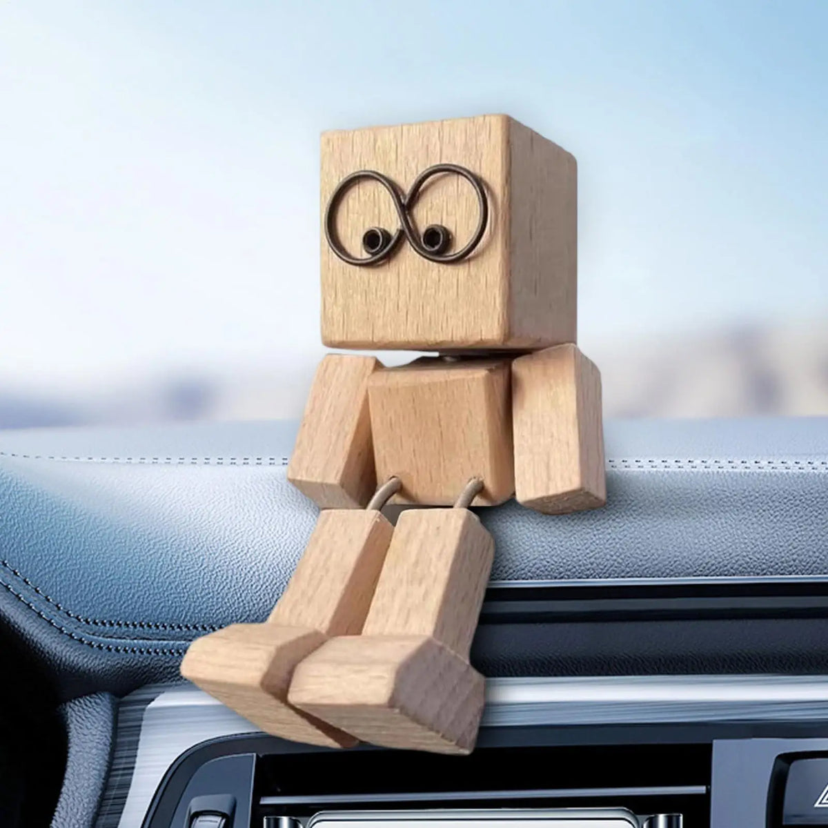 Rocking Leg Wooden Man Figurine – Desk, Shelf & Car Decor Novelty Desk Figurine Axl