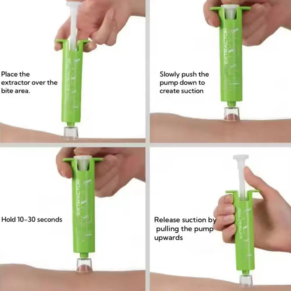 Bug Bite Suction Tool – Venom Extractor for Hiking & Camping First Aid Extractor Axl