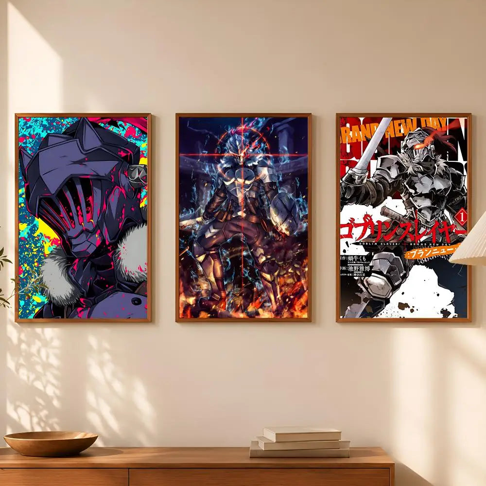 Goblin Slayer Anime Wall Poster – Self-Stick HD Waterproof Decor Anime Wall Poster Axl