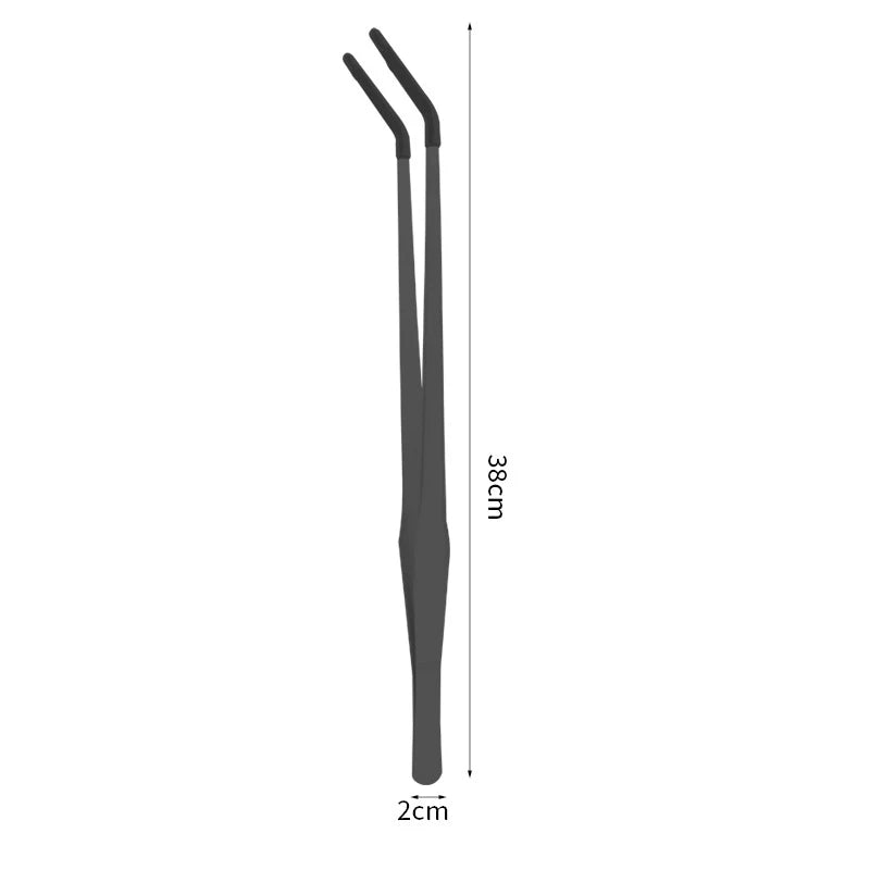 Reptile Feeding Tongs – Stainless Steel & Rubber Tip Pet Tweezers Reptile Feeding Tongs Axl A13