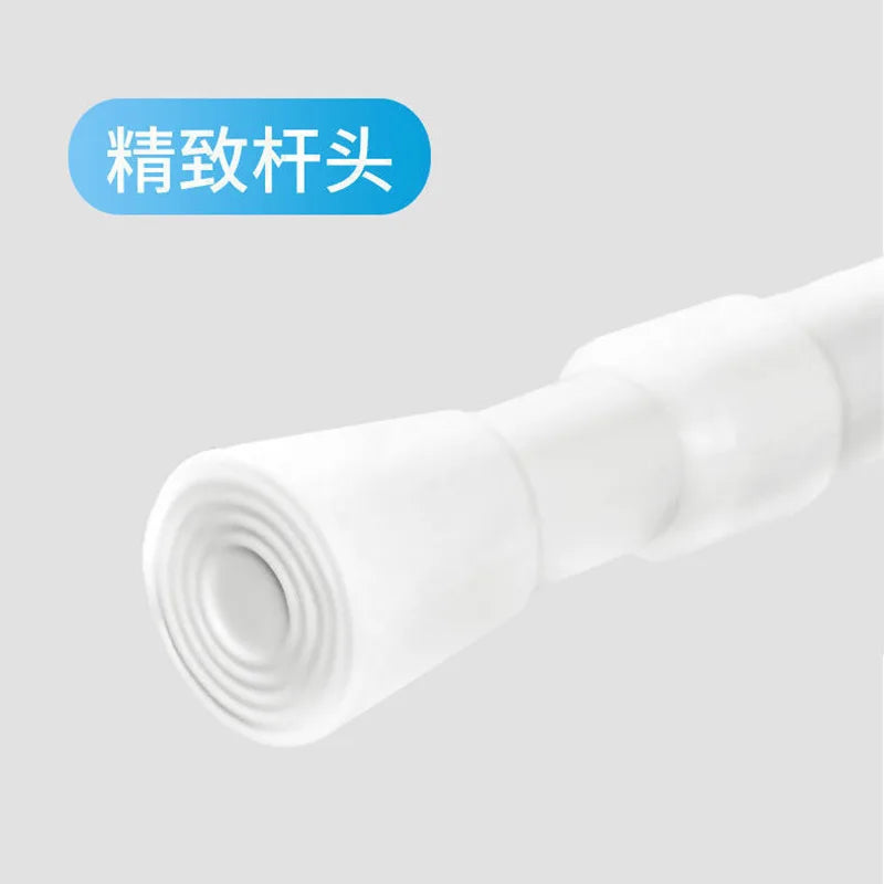 Adjustable Spring Tension Curtain Rod – No-Drill Telescopic Pole Tension Curtain Rod Axl