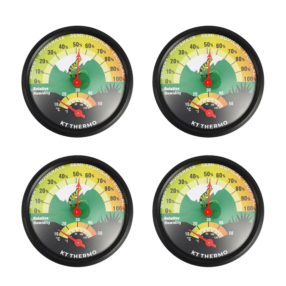 Reptile Terrarium Thermometer & Hygrometer – No Battery Terrarium Thermometer Axl 4pc