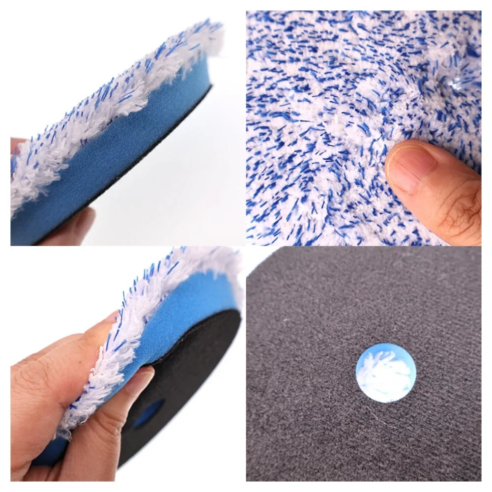 5-Inch Microfiber Car Polishing Buffing Pad – Hook & Loop Car Polishing Pad Axl