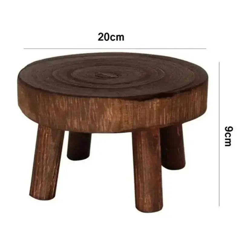 Wooden Plant Stand – Solid Wood Flower Pot Holder S/M/L Wooden Plant Stand Axl B L
