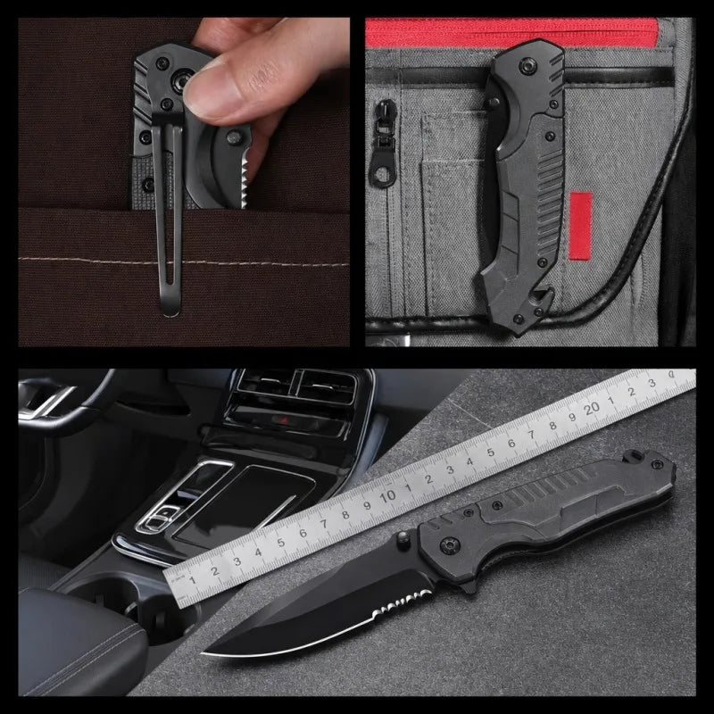 Multifunctional Folding Knife – Camping & Hiking Blade Folding Camping Knife Axl
