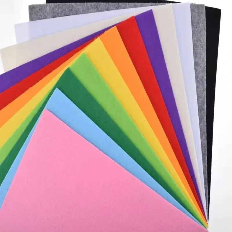 40Pcs Assorted Felt Fabric Sheets – DIY Craft Squares Craft Felt Sheets Axl
