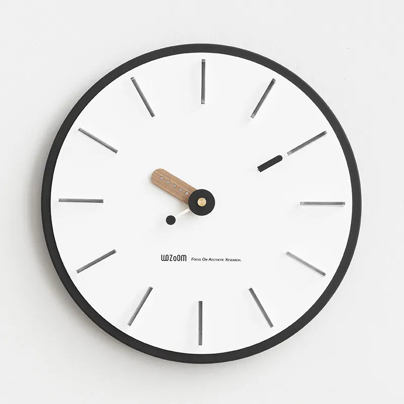 Modern Silent Wall Clock – Minimalist Acrylic Art Decor 36cm Decorative Wall Clock Axl White-3D Style