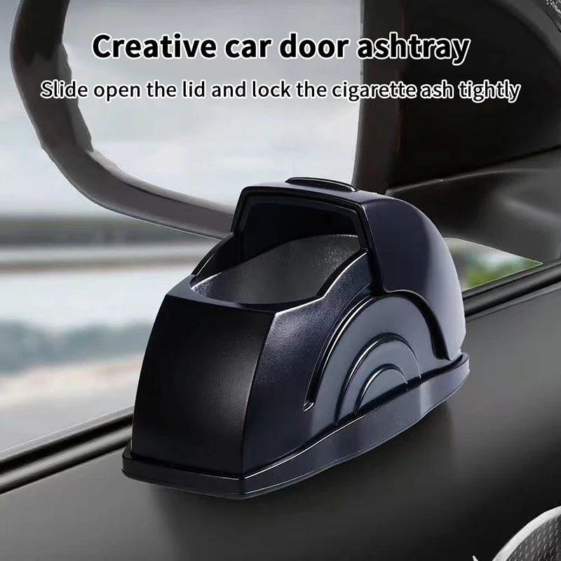 Car Door Ashtray with Lid – Smokeless Portable Auto Ashtray Car Ashtray Axl