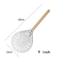 PGY Perforated Pizza Peel 7/8/9 Inch – Aluminum Wood Handle Pizza Peel Axl 9 inch 40cm