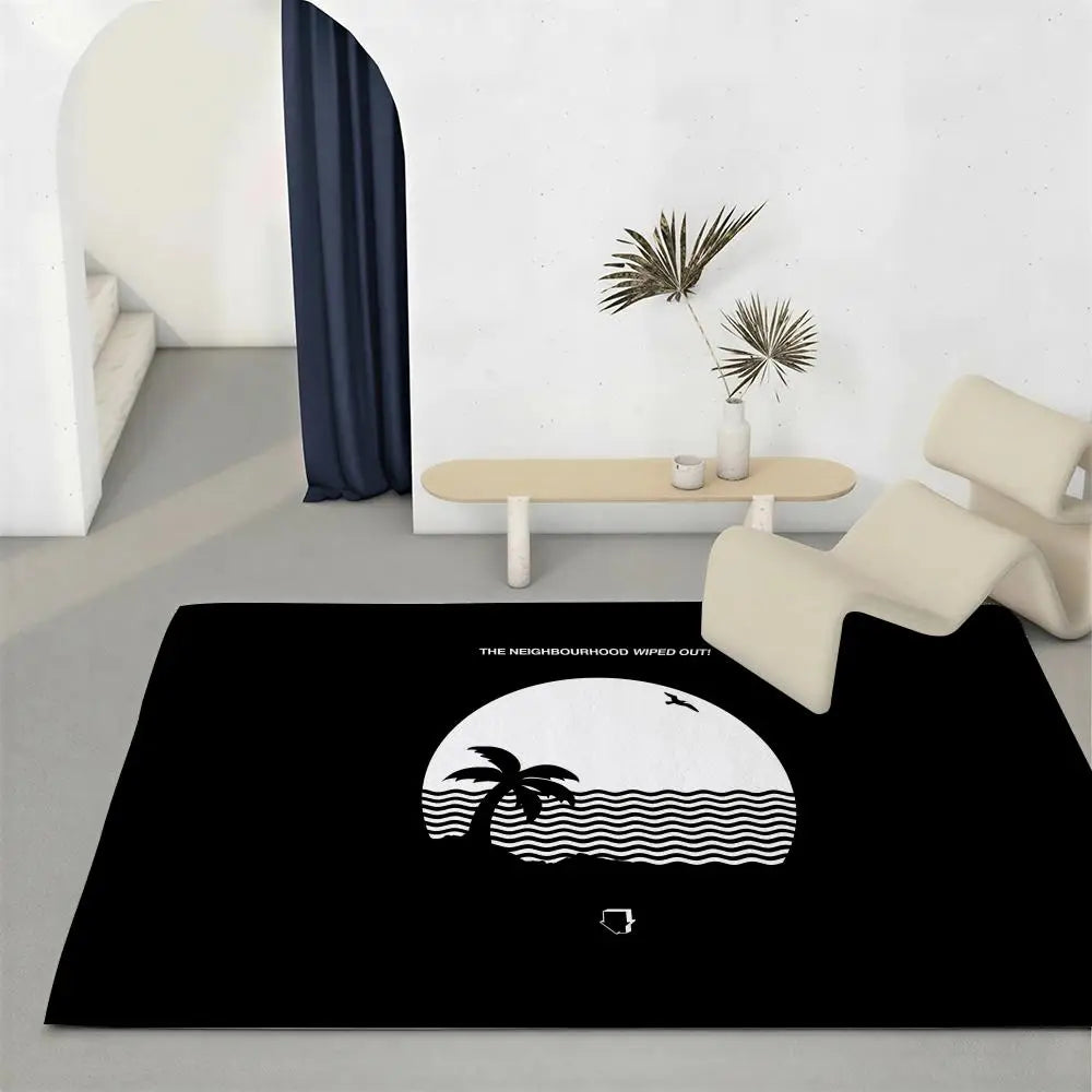 The Neighbourhood Rock Band Flannel Floor Mat – Non-Slip Rug Flannel Floor Mat Axl White4 40x60cm