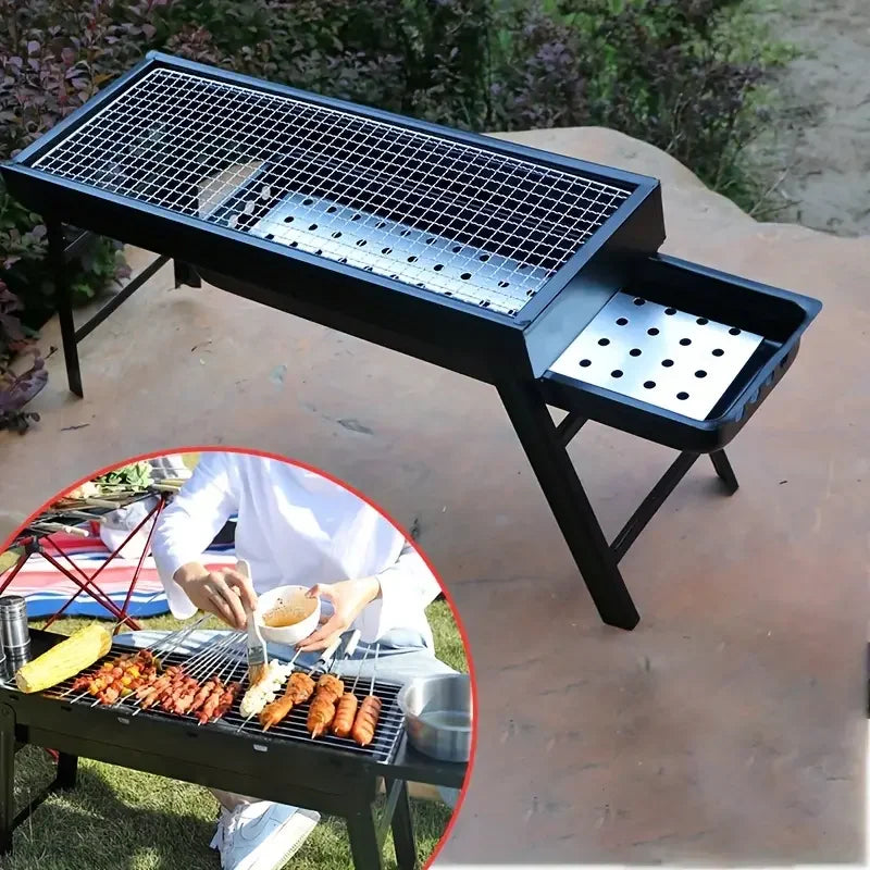 KEMORELA 60CM Folding Charcoal BBQ Grill | Portable Camping Charcoal BBQ Grill Axl