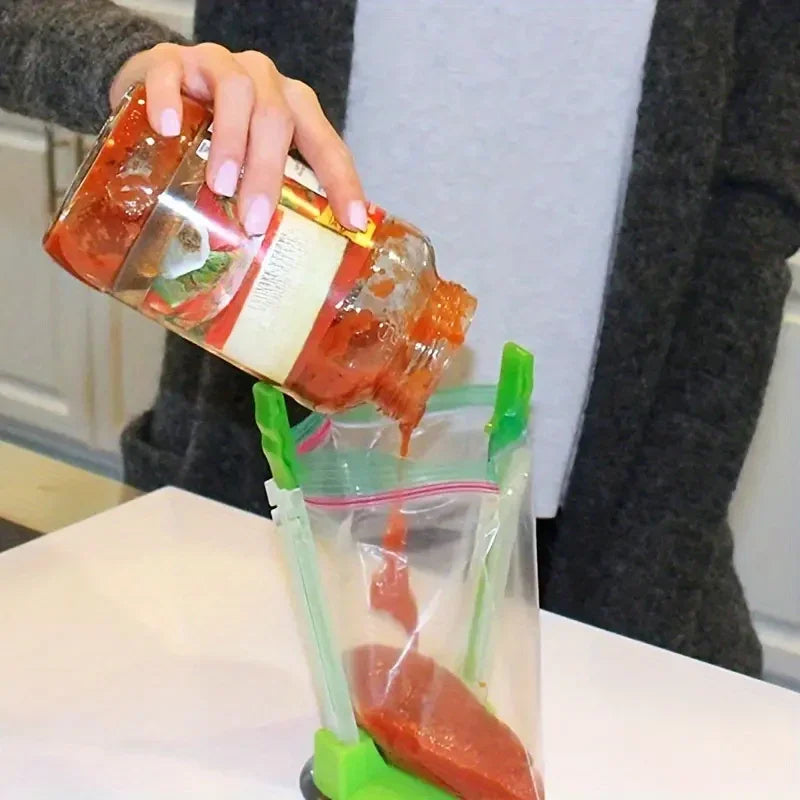 Plastic Bag Holder & Food Storage Bag Clip | Kitchen Gadget Food Storage Clip Axl