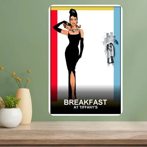 Breakfast at Tiffany's Classic Movie Metal Poster Sign Metal Poster Sign Axl aluminum sign aluminum 40x30cm