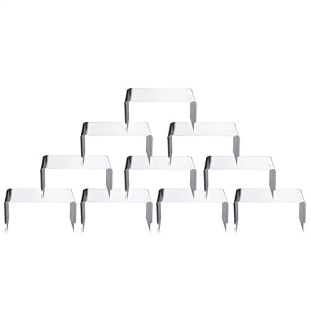 Clear Acrylic Display Risers 10pc – Stackable Makeup & Perfume Stand Acrylic Display Riser Axl