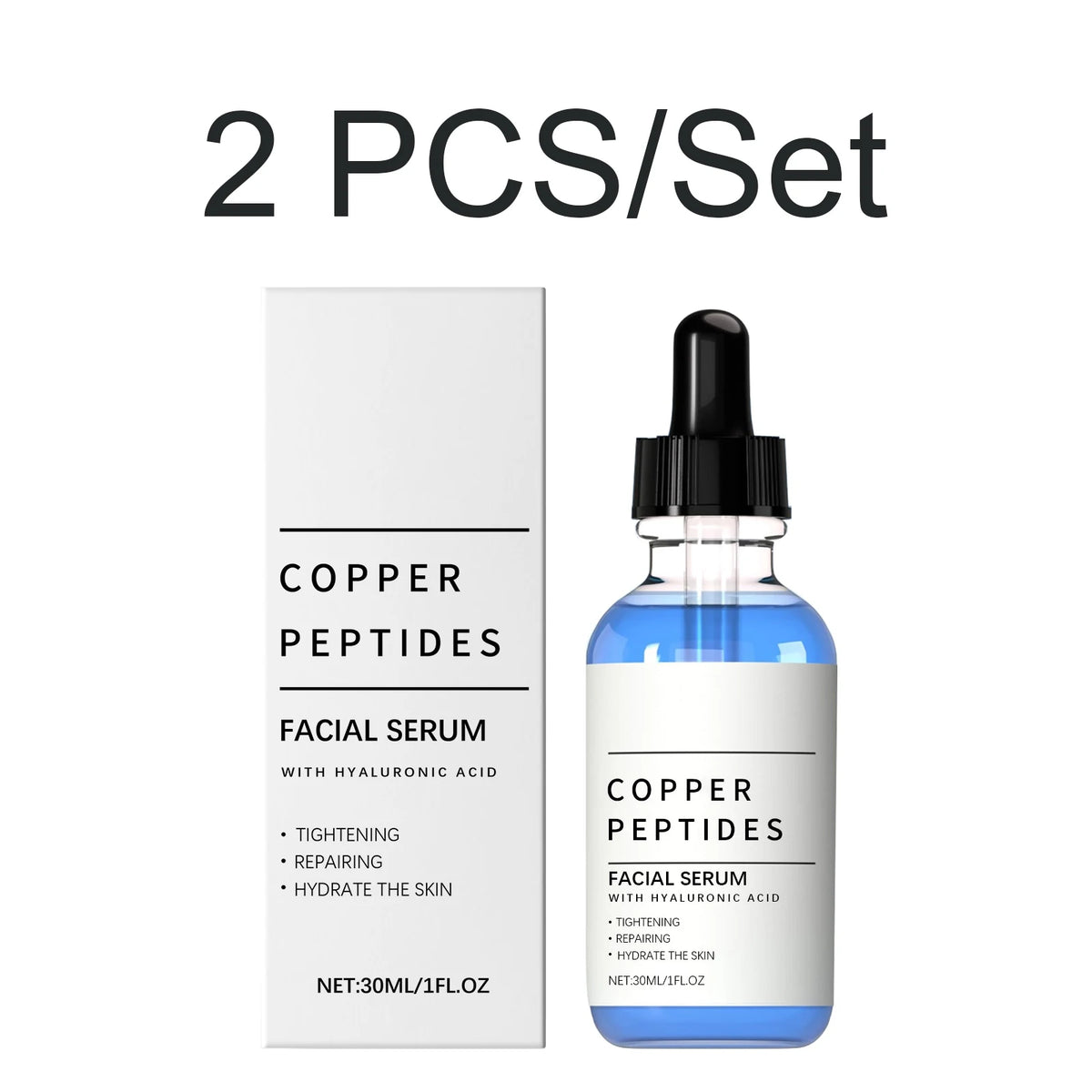 Copper Peptide Face Serum – Hydration & Skin Barrier Repair 30ml Face Serum Axl 2 PCS