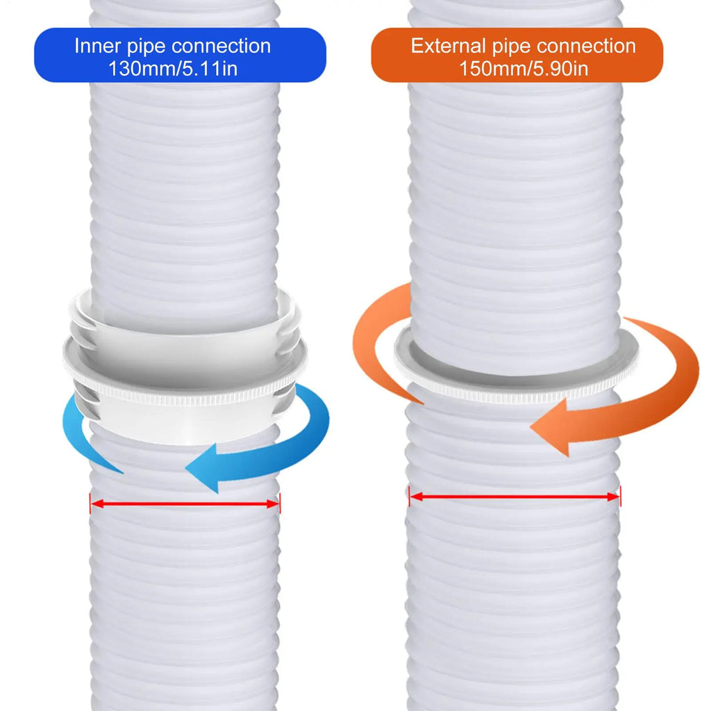 AC Exhaust Hose Connector – Universal Quick-Connect Coupler AC Hose Connector Axl