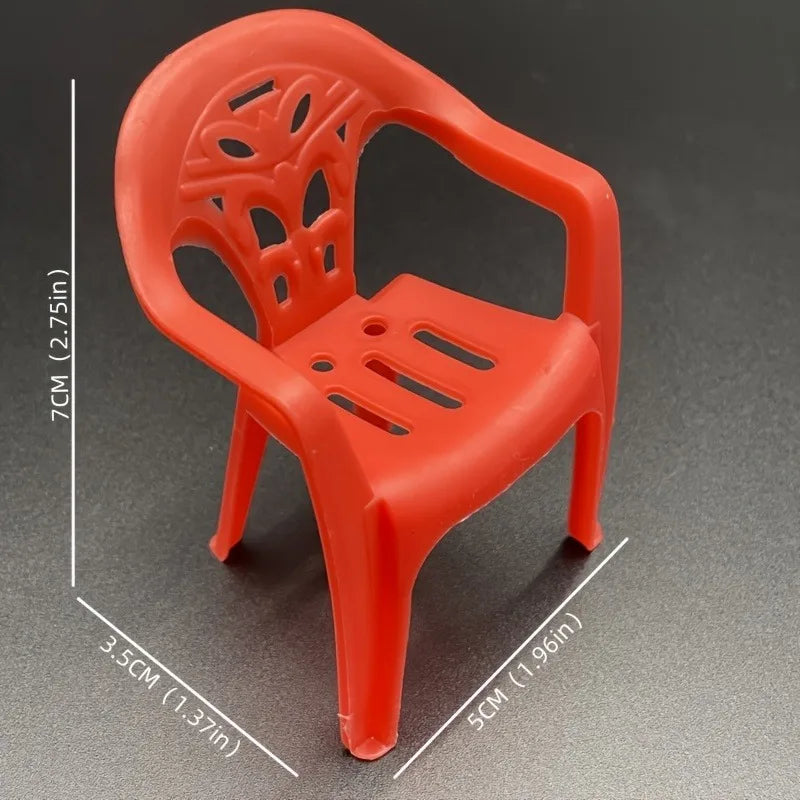 Mini Dollhouse Chair Set – 6 Colors | Crafts & Home Decor Dollhouse Miniature Furniture Axl