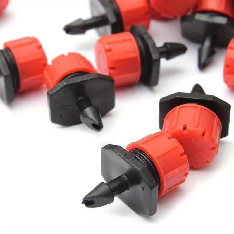 200 Pcs Micro Drip Irrigation Misting Dripper Heads 4/7mm Hose Drip Irrigation Kit Axl