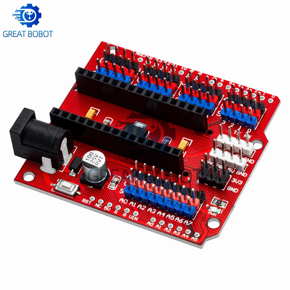Sensor Shield Module for Arduino UNO R3 & Nano V3 | I2C PWM Arduino Expansion Shield Axl