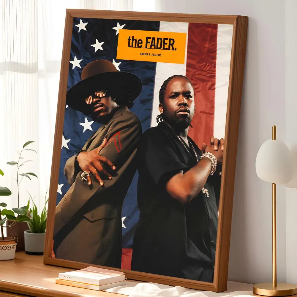 OutKast Band Poster – Self-Stick HD PVC Waterproof Wall Art Wall Art Poster Axl