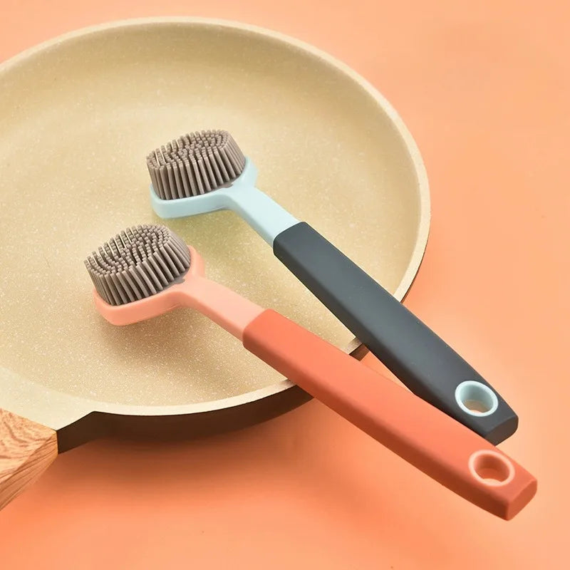 Long Handle Pot Brush – Kitchen & Stove Cleaning Scrub Brush Kitchen Cleaning Brush Axl