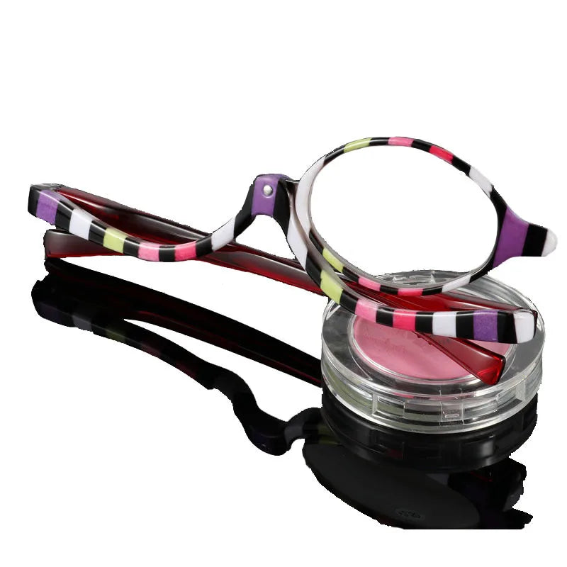 Rotatable Magnifying Makeup Glasses – Flip Lens Reading Mirror Magnifying Makeup Glasses Axl