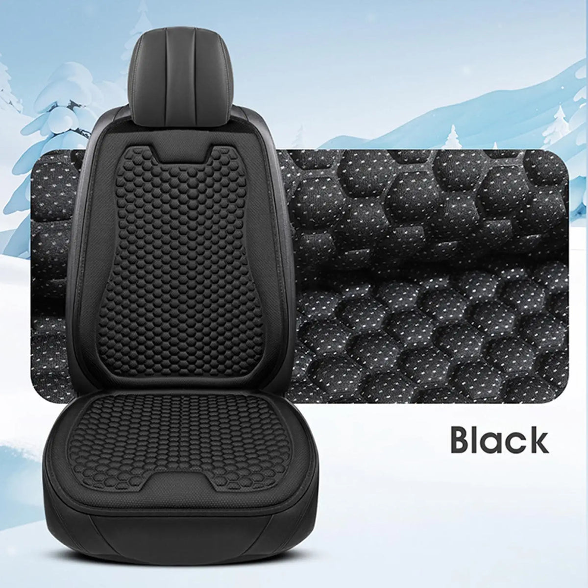 Cooling Car Seat Cover – Breathable Ergonomic Universal Fit Car Seat Cover Axl