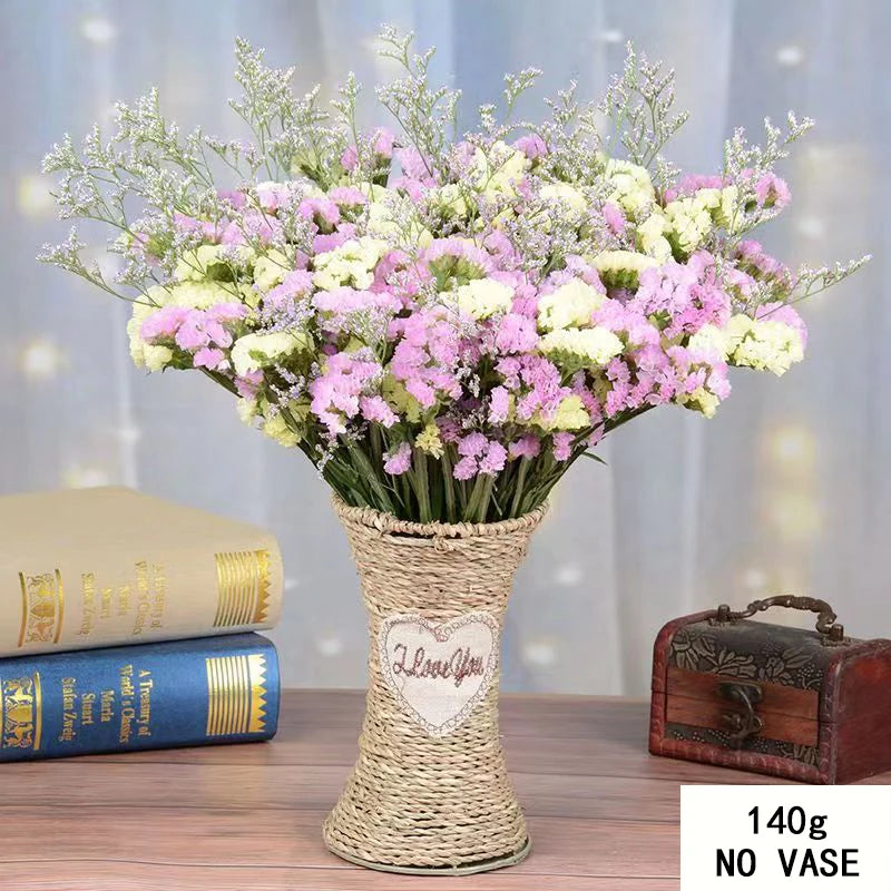Dried Forget-Me-Not & Limonium Bouquet – Boho Wedding Décor Dried Flower Bouquet Axl B