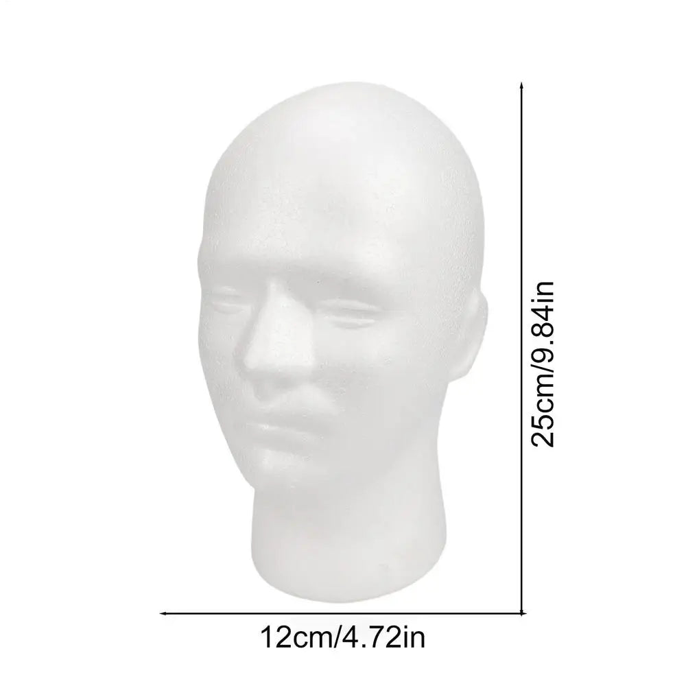 Foam Mannequin Head – Wig & Hair Accessory Display Stand Mannequin Display Head Axl As show