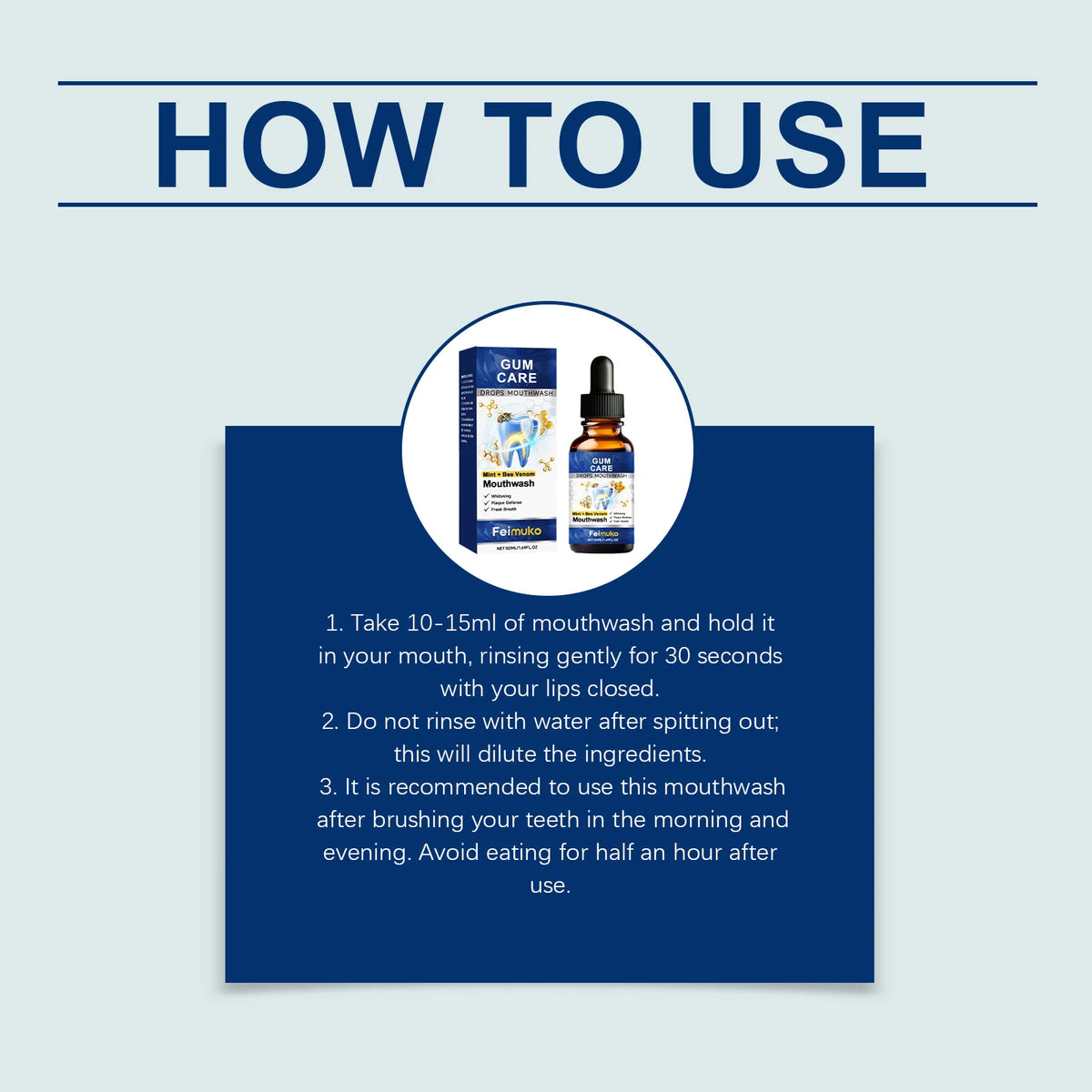 Gum Repair Drops Concentrated Mouthwash – Oral Care 50ml Concentrated Mouthwash Axl
