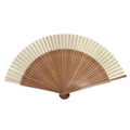 Chinese Bamboo Folding Fan – Elegant Portable Handheld Fan Bamboo Folding Fan Axl White