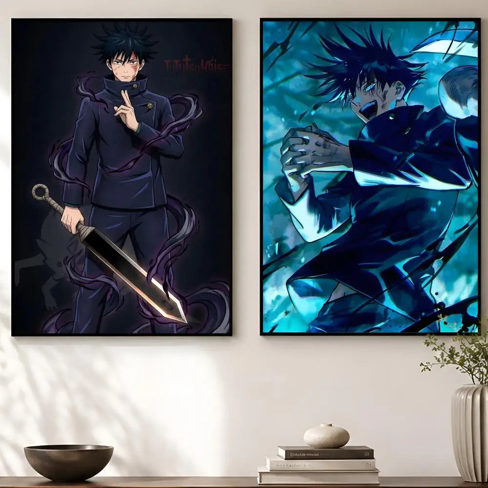 Megumi Fushiguro Waterproof Self-Adhesive Wall Poster | HD Art Anime Wall Poster Axl