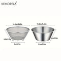 KEMORELA 2-in-1 Stainless Steel Strainer & Washing Bowl Kitchen Strainer Bowl Axl 2 in 1