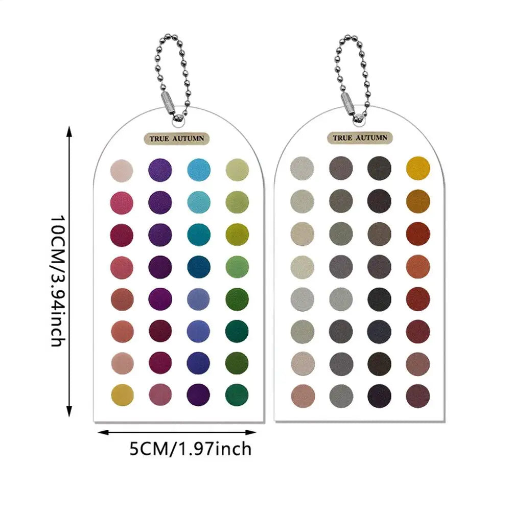 Color Analysis Cards – 12 Season Acrylic Palette Guide (2-Pack) Color Analysis Cards Axl B