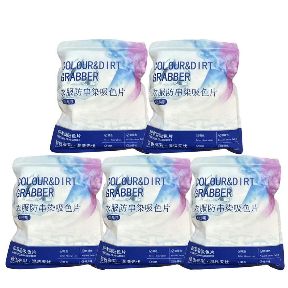 Color Catcher Laundry Sheets – Anti-Dye Tablets 1/3/5 Bags Laundry Color Catcher Axl 5 Bags