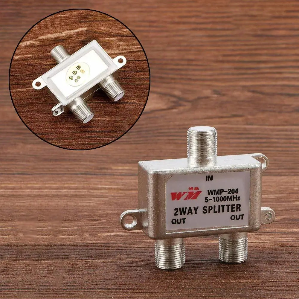 2-Way Coaxial Cable Splitter – TV Antenna & CATV 5-1000MHz Coaxial Cable Splitter Axl