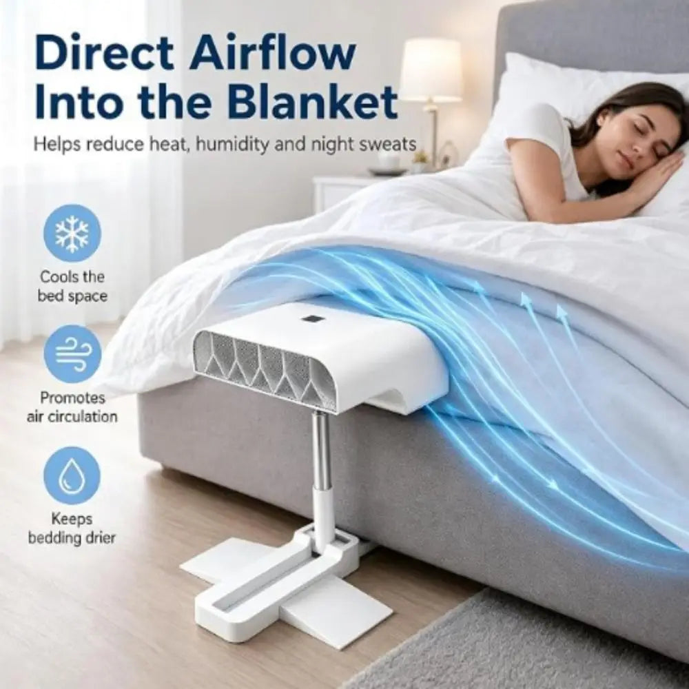 Wireless Remote Under-Quilt Bed Fan – 5-Speed Silent Circulator Under-Quilt Bed Fan Axl