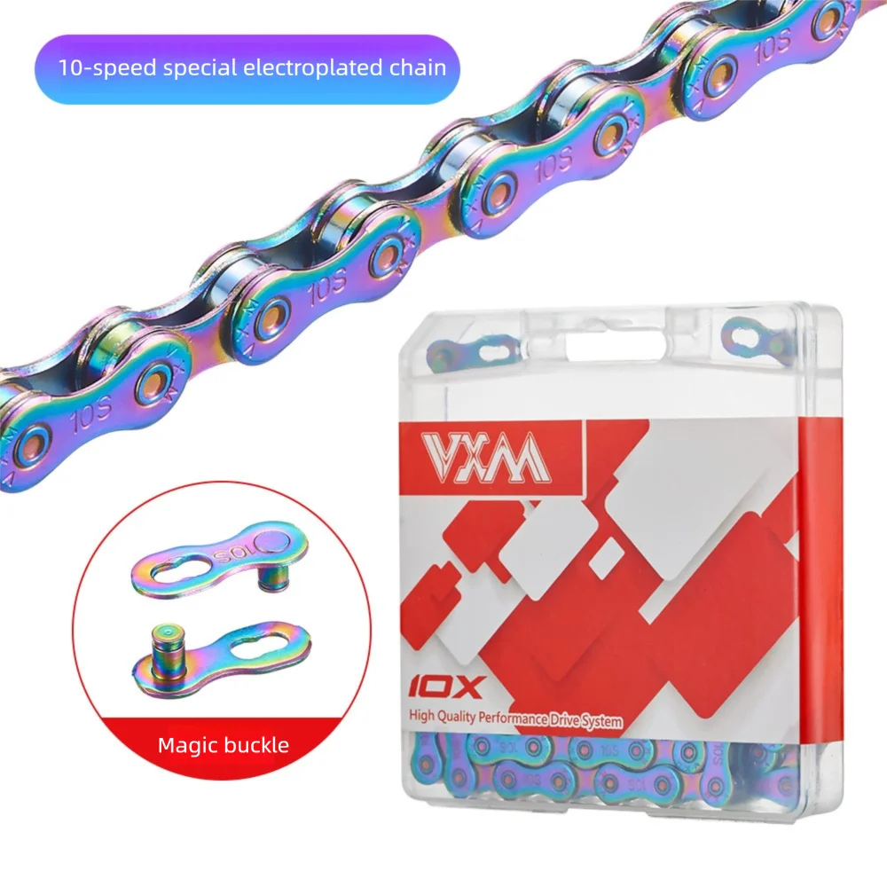 Ultralight Colorful Bike Chain 8/9/10/11 Speed Anti-Rust 116L MTB Bicycle Chain Axl 10Speed