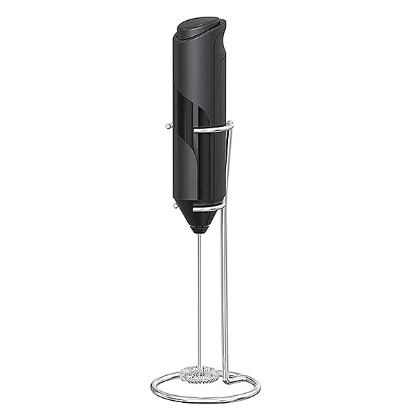 Handheld Electric Milk Frother & Foam Maker with Stand Handheld Milk Frother Axl Black With Stand