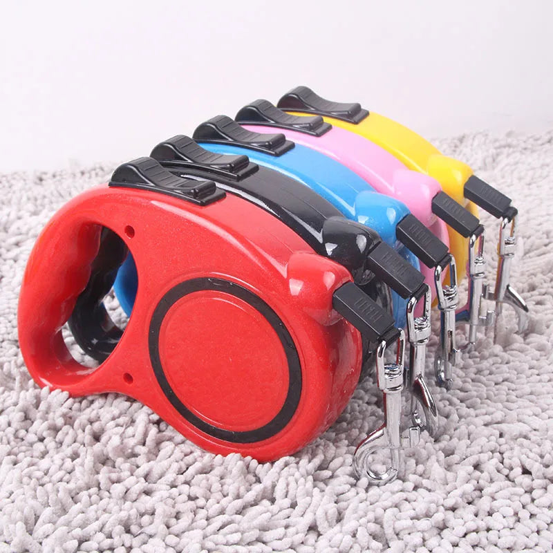 Retractable Dog Leash 3M/5M – One-Hand Lock Small & Medium Dogs Retractable Dog Leash Axl
