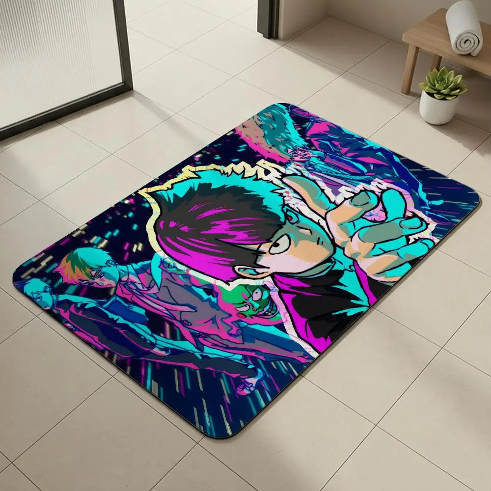 Mob Psycho 100 Diatomite Bath Mat – Quick Dry & Anti-Slip Diatomite Bath Mat Axl White6 30x45cm