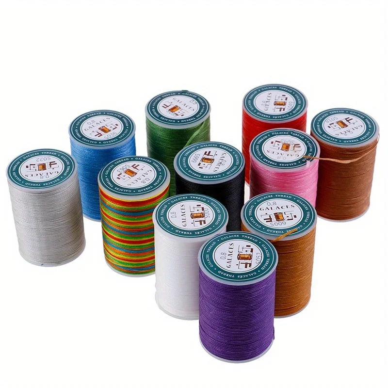 90m Waxed Polyester Sewing Thread 0.8mm – Leather DIY Cord Waxed Sewing Thread Axl