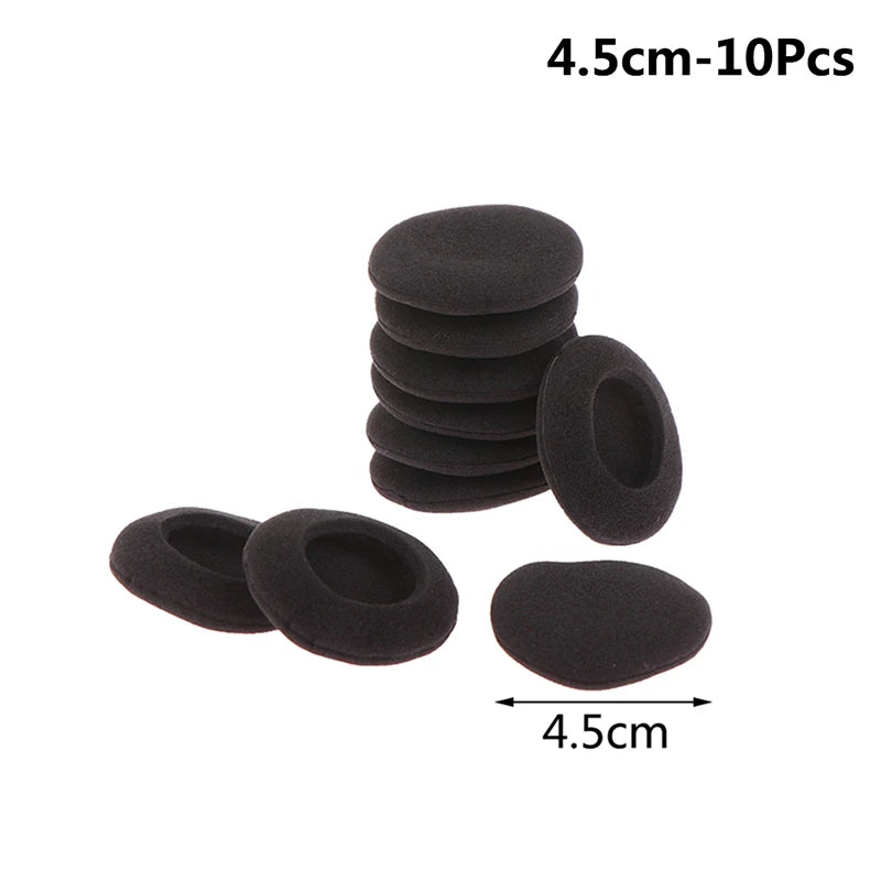 10-Pack Foam Ear Pads for Earhook Headphones – 35 to 60mm Headphone Ear Pads Axl 4.5cm-10Pcs