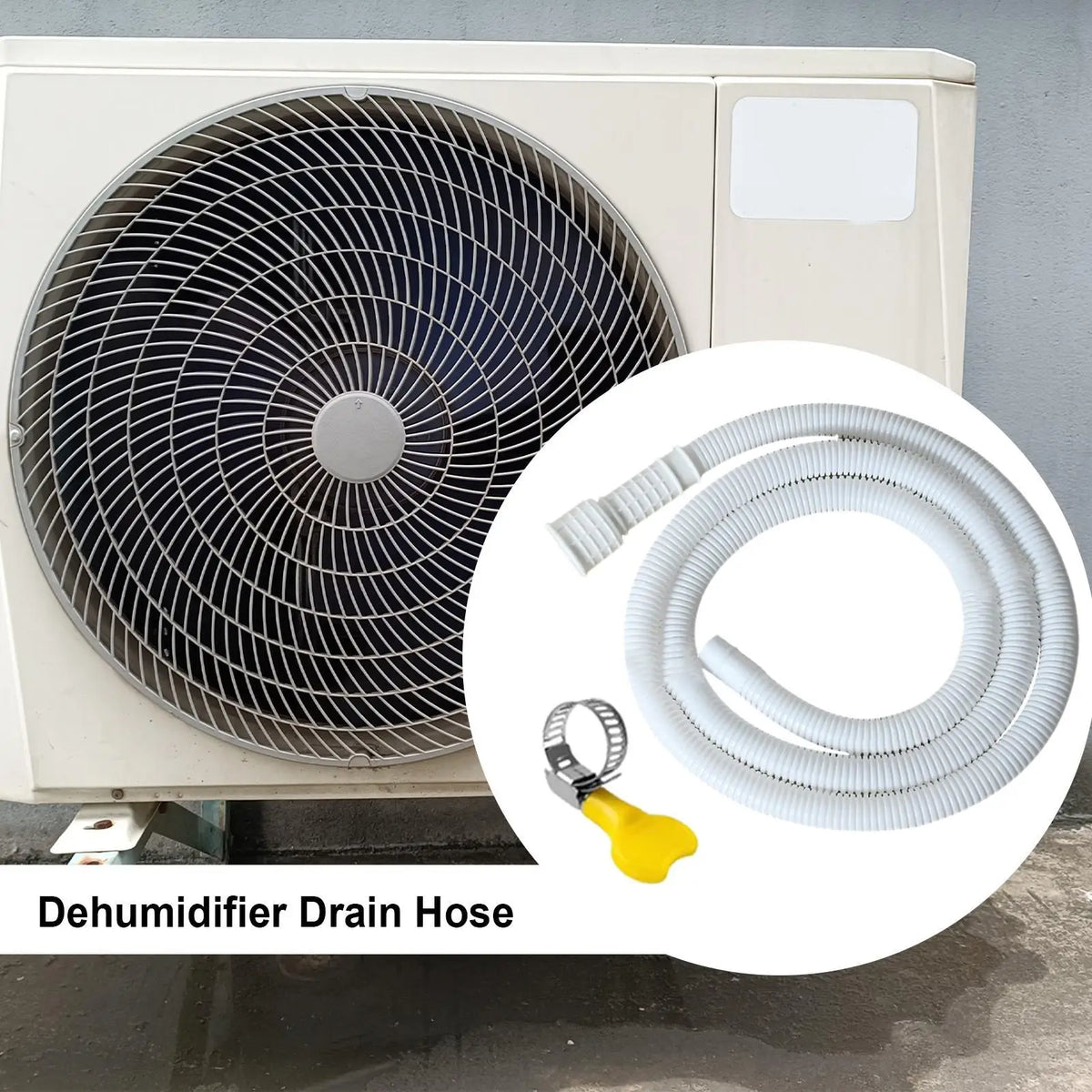Flexible AC Drain Hose with Clamp – Leak-Proof 2–5M Pipe Appliance Drain Hose Axl