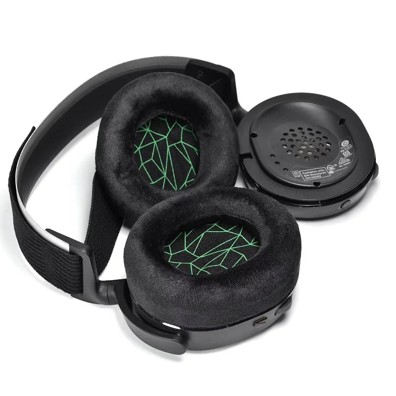 SteelSeries Arctis 3 5 7 Pro Replacement Fabric Ear Pads – Black/Blue Headset Ear Pads Axl